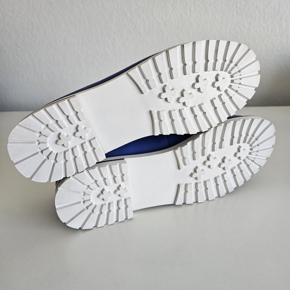 Talbots Laura Tassel Horse Bit Soft Nappa Leather Loafer Biscayne Blue Women 8.5 - Picture 9 of 9